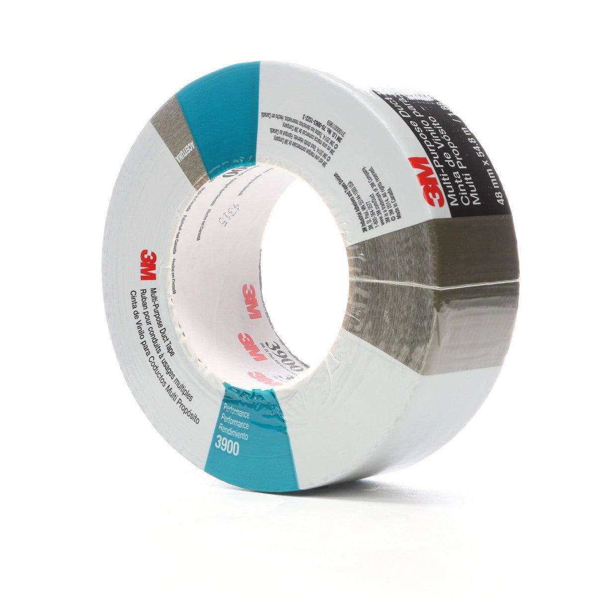 3M 3900 Multi-Purpose Duct Tape, Olive, Rubber Adhesive, Water Resistant, 48 mm x 54.8 m, 7.6 mil, Individually Wrapped Conveniently Packaged (7000049744) - (24Pack) - 3