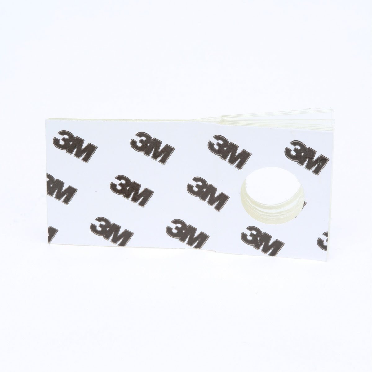 3M 1074 Hang Tab, Clear, 1 in x 2 in, Round Hole (62225) (7000051823) - (10Pack)