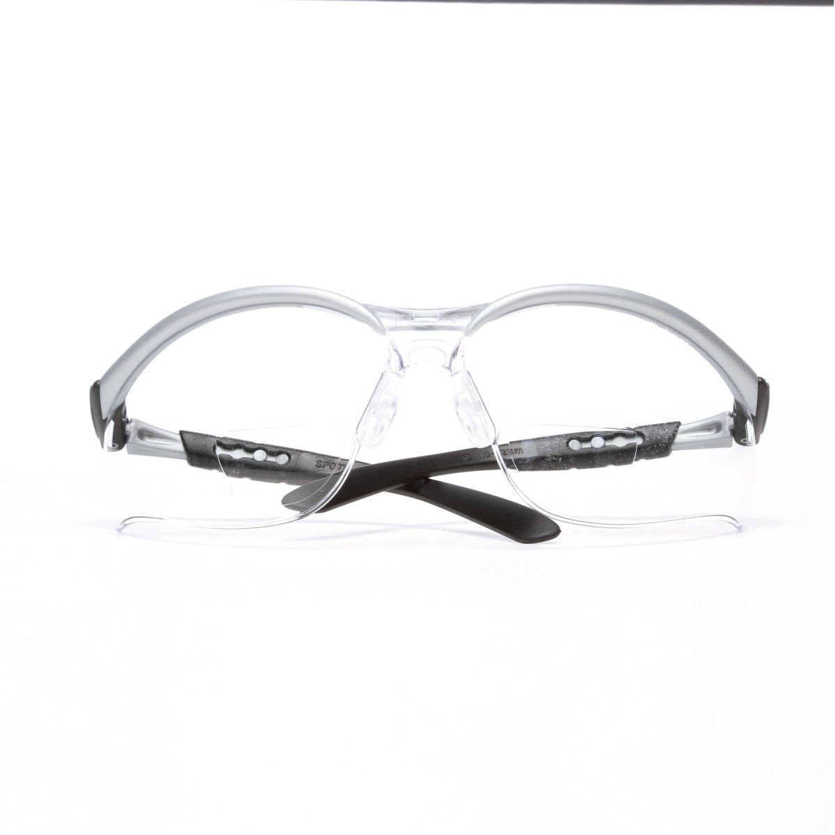 3M BX Reader Safety Glasses with +2.0 Diopter, ANSI Z87, Anti-Fog Anti-Scratch Clear Lens, Silver Frame, Adjustable Temples and Lens Angle (11375-00000-20) (7000052794) (1 Pair) - (20Pack) - 3