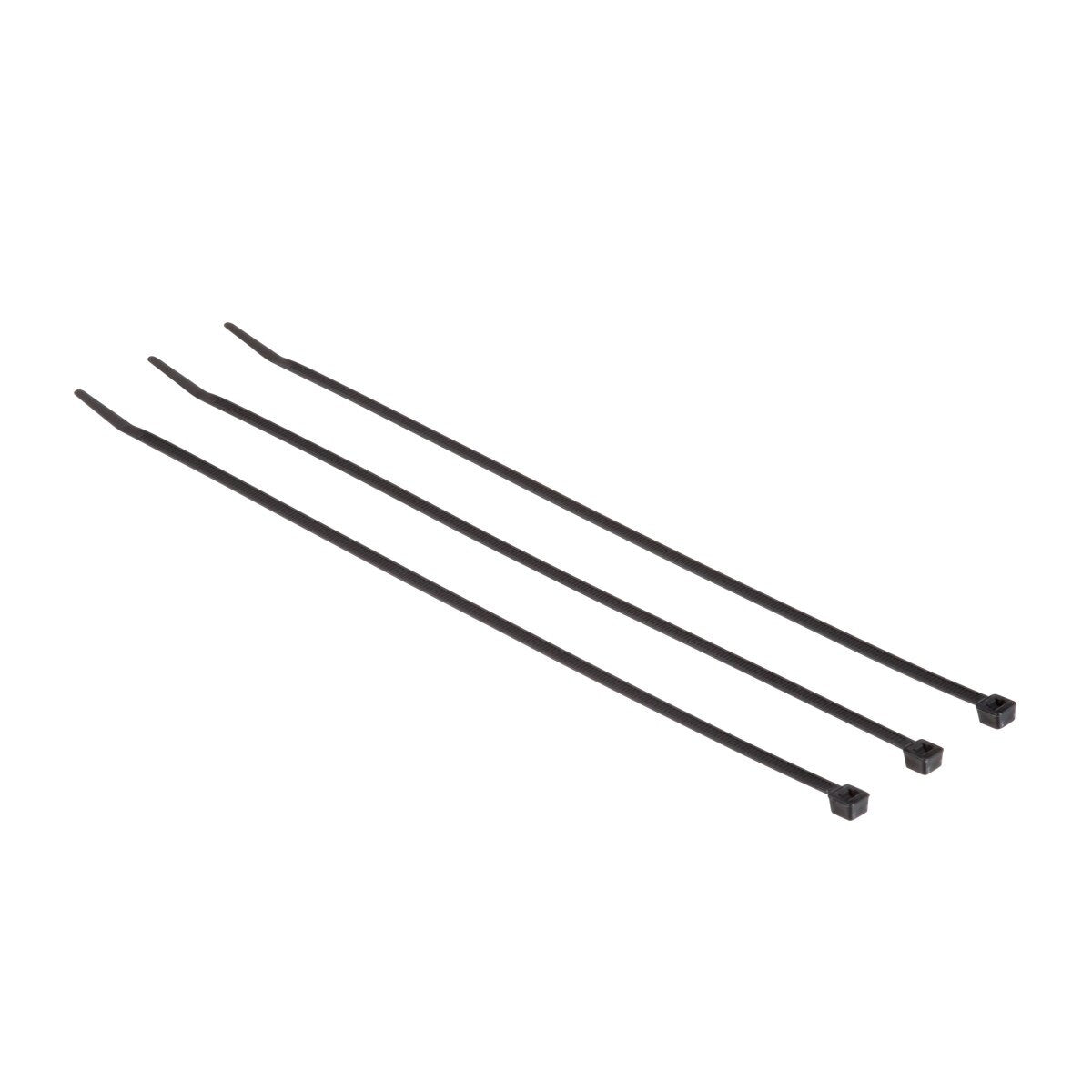 3M CT11BK50-C Cable Tie, Nylon 6/6, Black, 11 in, 50 lb Tensile Strength, Curved Tip (7000058850) (1000 Pack) - 3