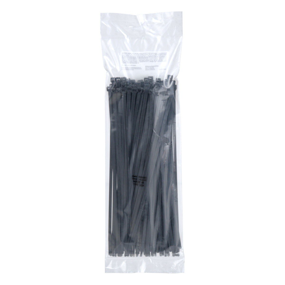 3M CT11BK50-C Cable Tie, Nylon 6/6, Black, 11 in, 50 lb Tensile Strength, Curved Tip (7000058850) (1000 Pack) - 5