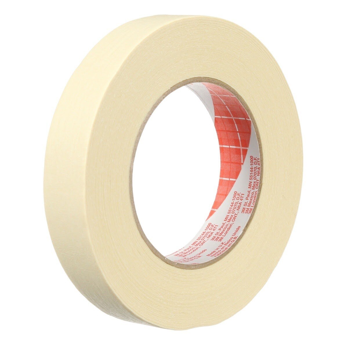 3M 2364 Performance Masking Tape, Tan, 18 mm x 55 m, 6.5 mil (7000088383) (192 Pack) - 3