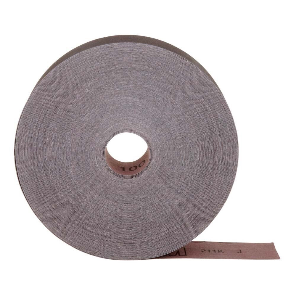 3M 211K Utility Cloth Roll , Aluminum Oxide, 2" Width x 50yd Length, 100 Grit (7000118334) - (5Pack)
