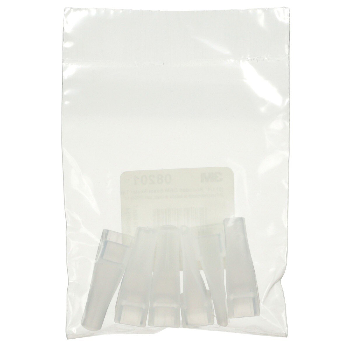 3M 08201 OEM Seam Sealer Tip, 1/4 in Rounded, Opaque Plastic (7000118467) (36 Pack) - 7