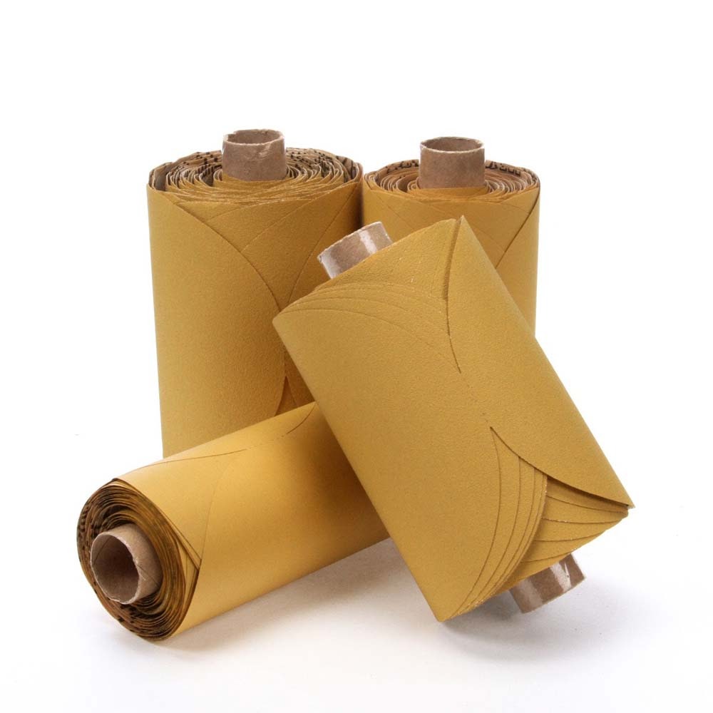 3M 255L 82466 Stikit Gold Film Disc Roll , P220, 5 in x NH, Die 500X (7000119420) - 2