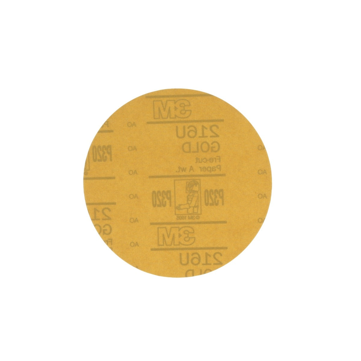 3M 216U 00975 Hookit Gold Disc, Aluminum Oxide P320, 6 in (7000119687) (100 Pack) - 2