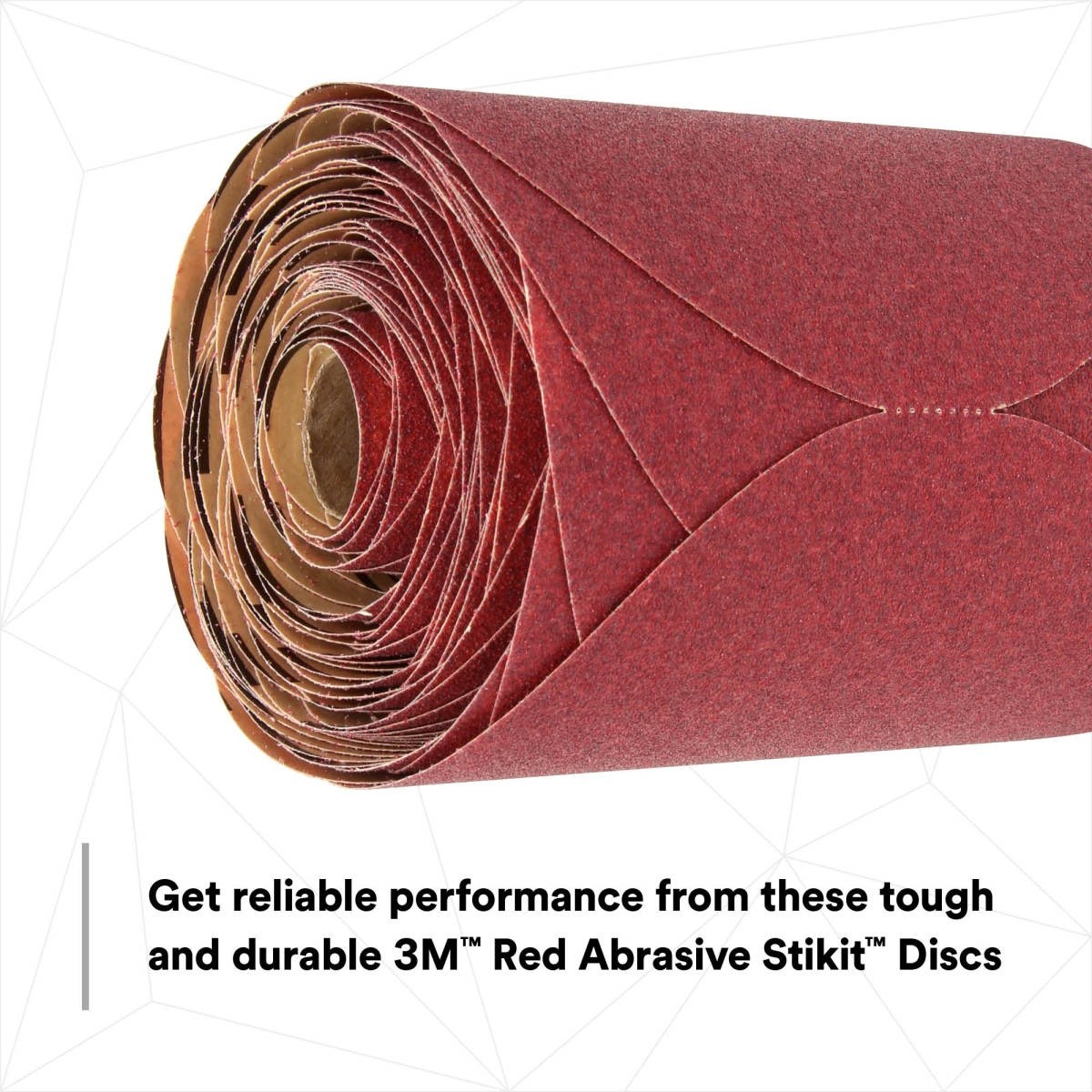 3M 316U 01116 Stikit Red Abrasive Disc, 6 in, P80, Aluminum Oxide, PSA, Red (7000119773) (100 Pack) - 7