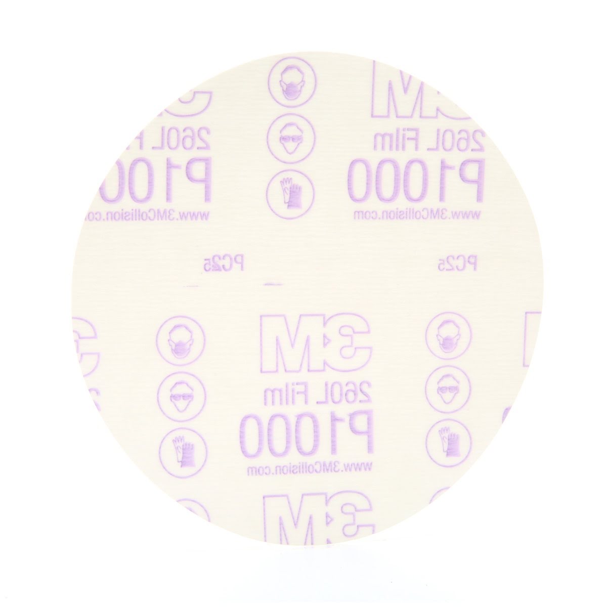3M 260L 01104 Hookit Red Finishing Film Abrasive Disc, P1000, Red, 6 in (7000119776) (100 Pack) - 2