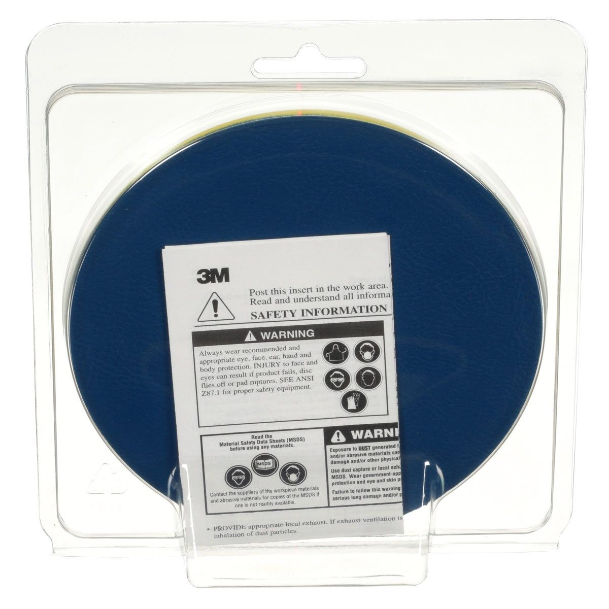 3M Stikit Low Profile Abrasive Disc Back up Pad, Threaded 5/16-24 External, Yellow, 6 in x 3/8 in (05556) (7000119808) - (10Pack) - 7