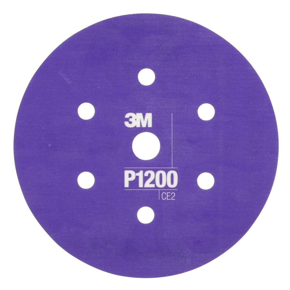 3M 270J 34408 Hookit Flexible Abrasive Disc, Dust Free, P1200, Purple, 6 in, Paint Finishing, Defect Removal, Clear Coat Sanding (7000120197) (125 Pack)