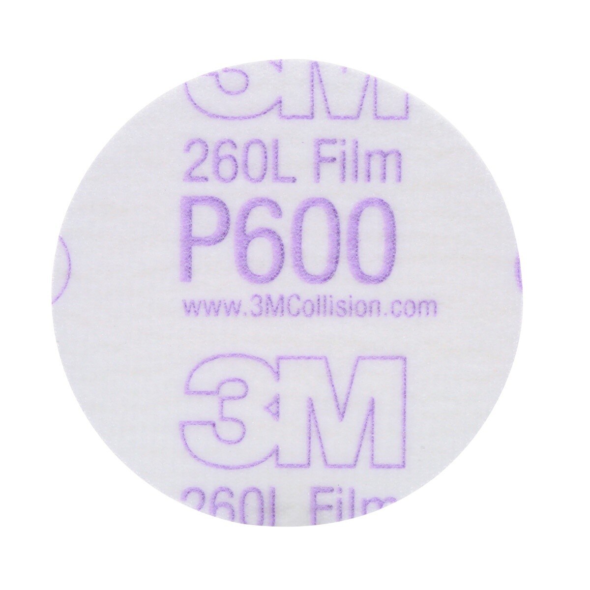3M 260L 00911 Hookit Finishing Film Abrasive Disc, P600, White, 3 in (7000120387) (200 Pack)