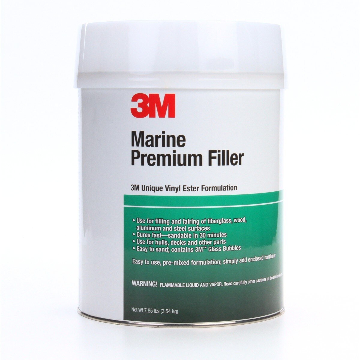 3M Marine Premium Filler, 1 qt, White (46005) (7000120451) - (6Pack)