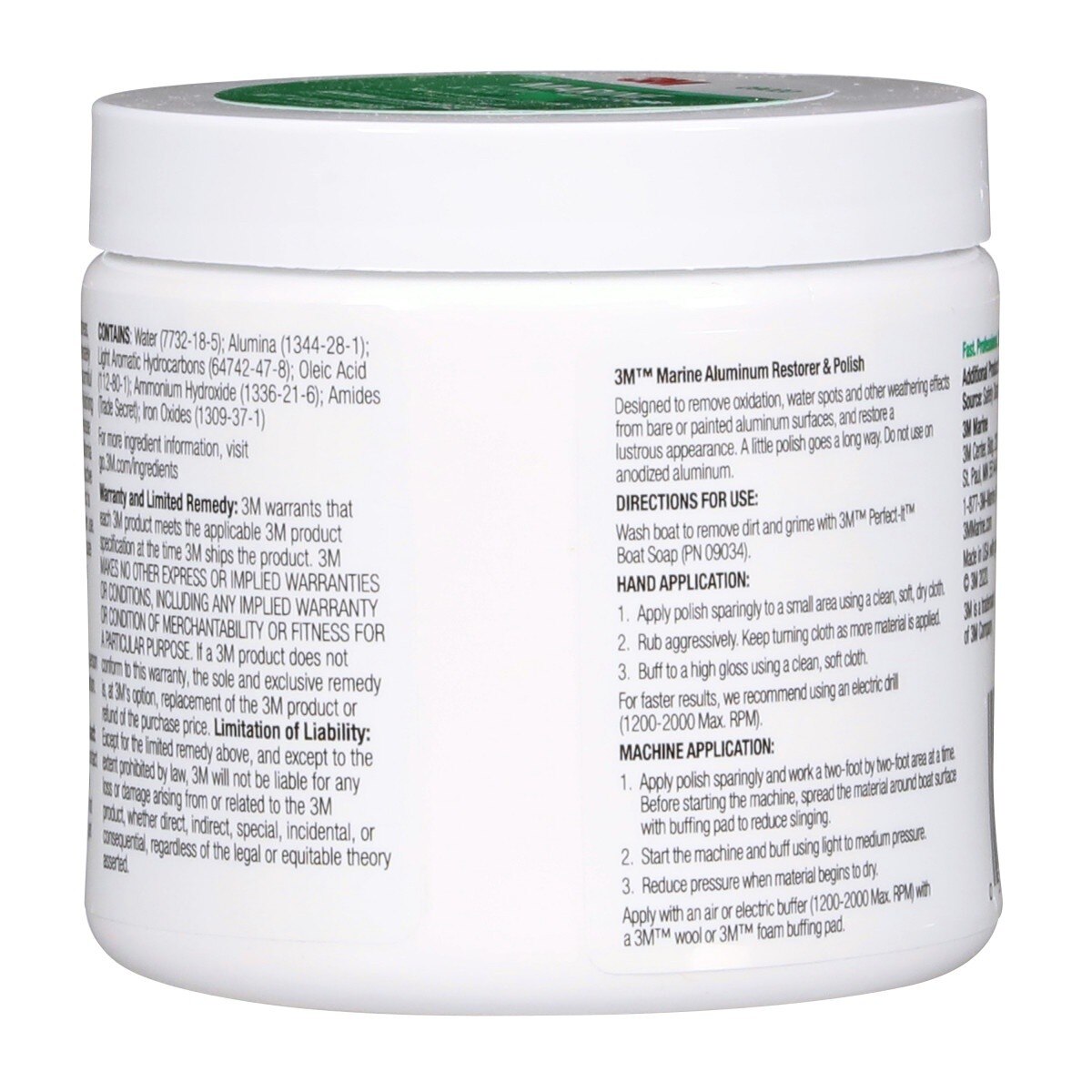 3M Marine Aluminum Restorer and Polish, 18 oz, Pink Paste (09020) (7000120468) - (6Pack) - 3
