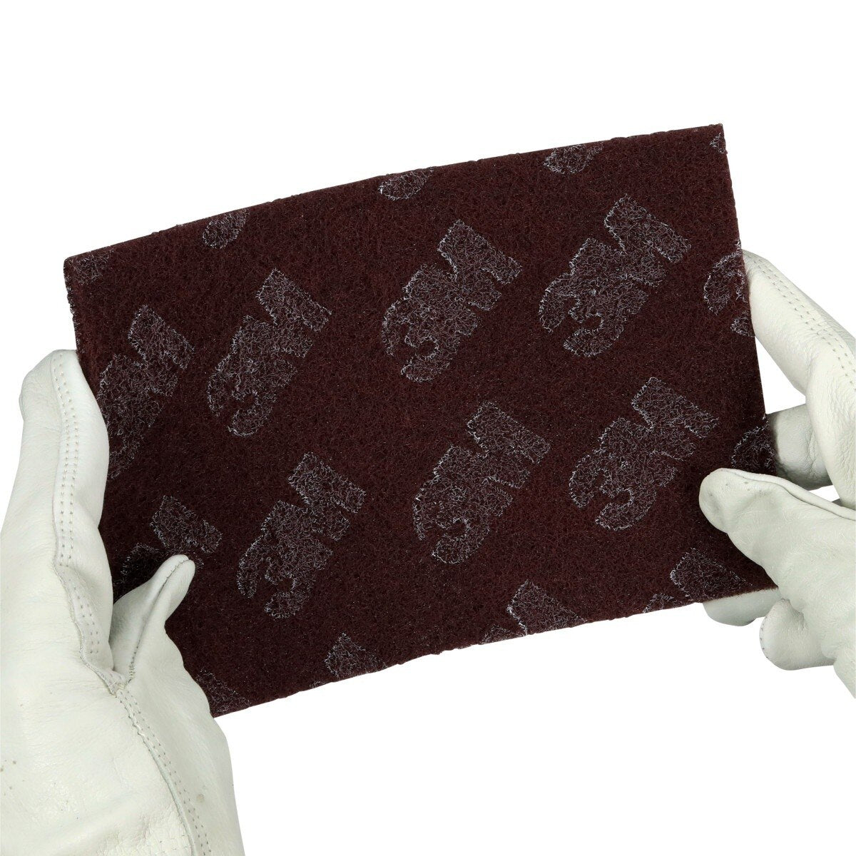 3M HP-HP 8447 Scotch-Brite Production Hand Pad, Aluminum Oxide Very Fine, Maroon, 6 in x 9 in (7000120942) (60 Pack) - 10