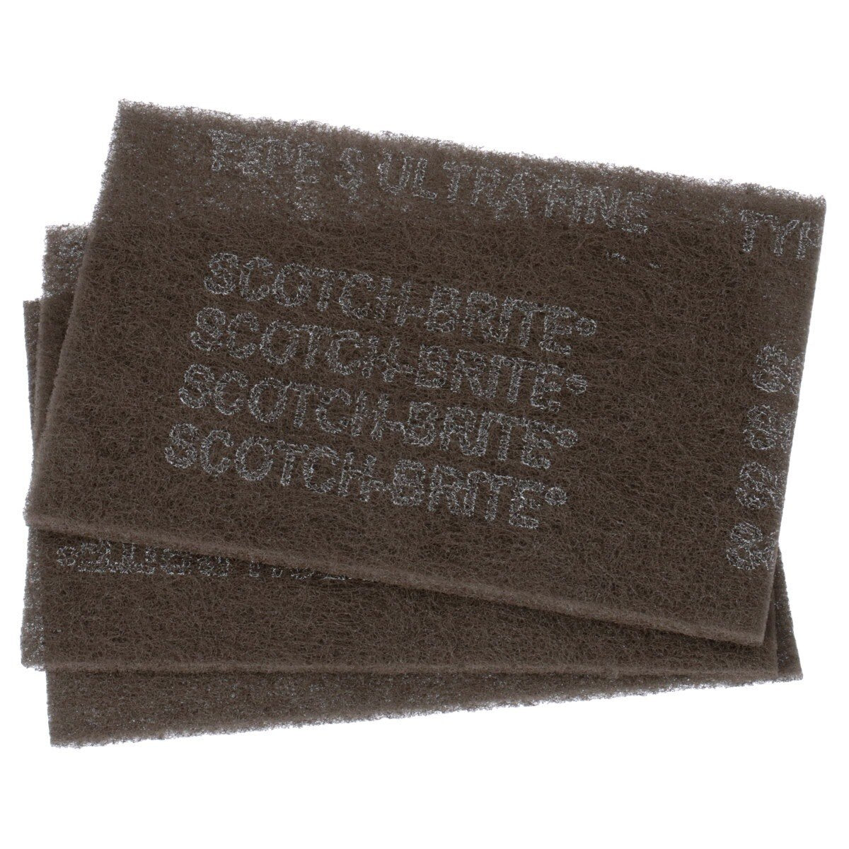 3M HP-HP 7448 37448 Scotch-Brite Ultra Fine Hand Pad, Gray, Silicon Carbide, Nonwoven, 6 in x 9 in, Surface Preparation, Scuffing, Cleaning (7000121089) (30 Pack) - 5