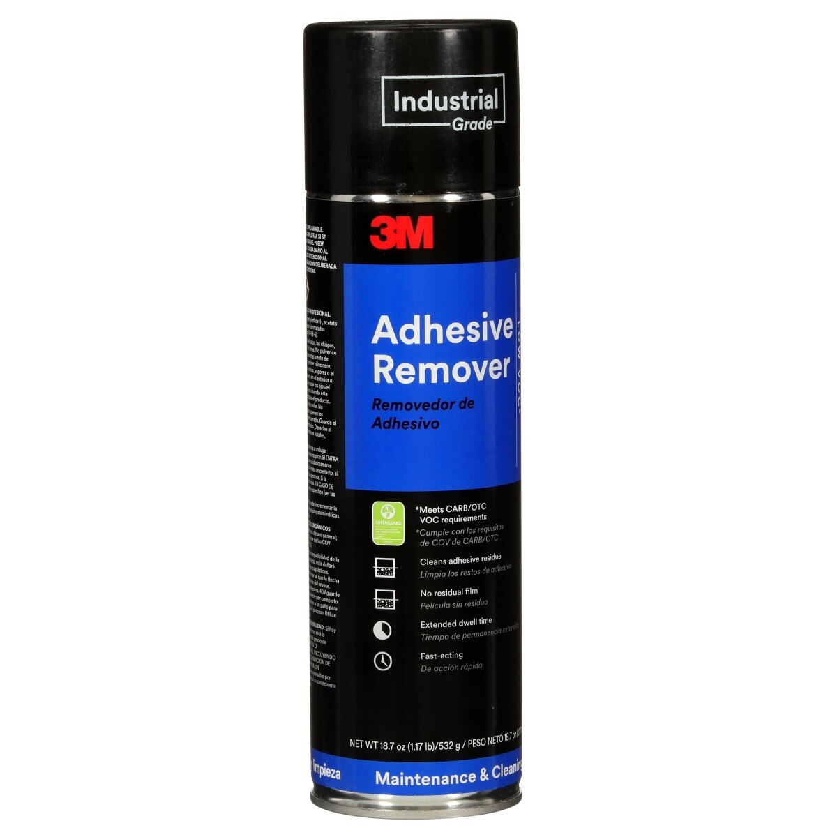 3M ADH REMOVER Adhesive Remover Low VOC 20 Percent Aerosol Can, Transparent, 24 fl oz, Net Wt 18.7 oz (7000121420) - (12Pack) - 2