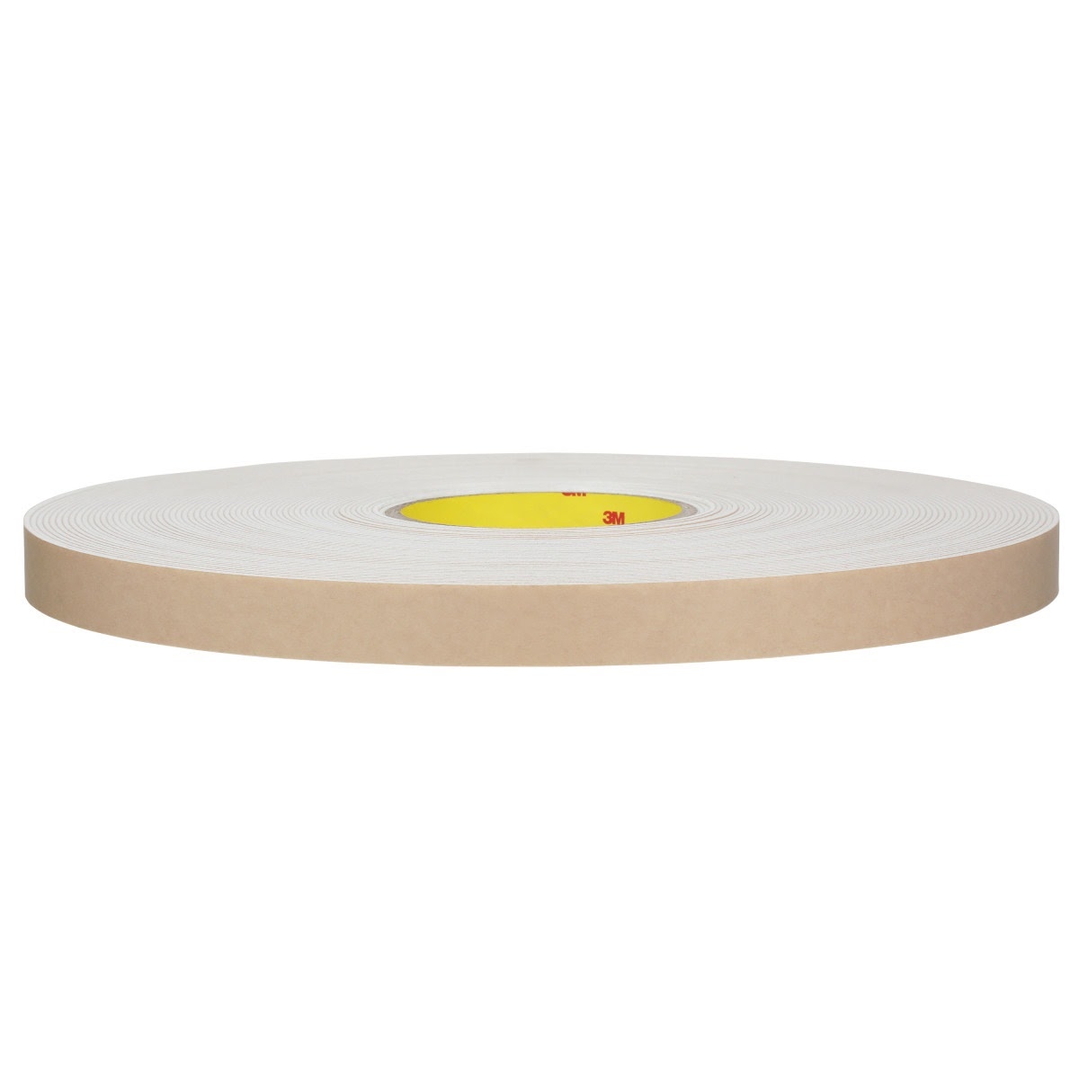 3M 4496W Double Coated Polyethylene Foam Tape, White, 1/2 in x 36 yd, 62 mil (7000123604) (18 Pack) - 2