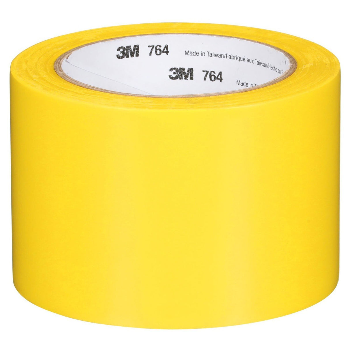 3M 764 General Purpose Vinyl Tape, Yellow, 3 in x 36 yd, 5 mil (43179) (7000123864) - (12Pack) - 2