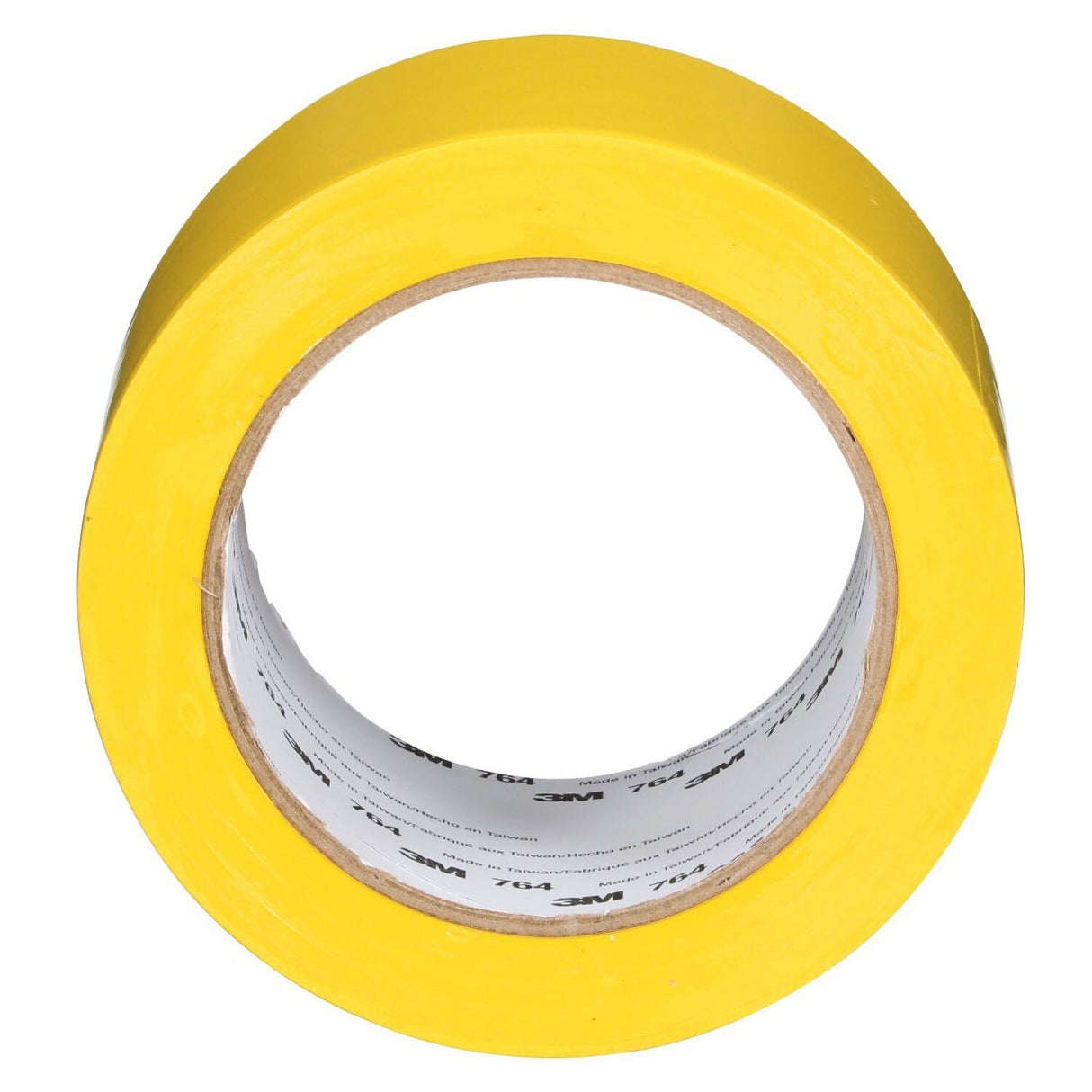 3M 764 General Purpose Vinyl Tape, Yellow, 3 in x 36 yd, 5 mil (43179) (7000123864) - (12Pack) - 4