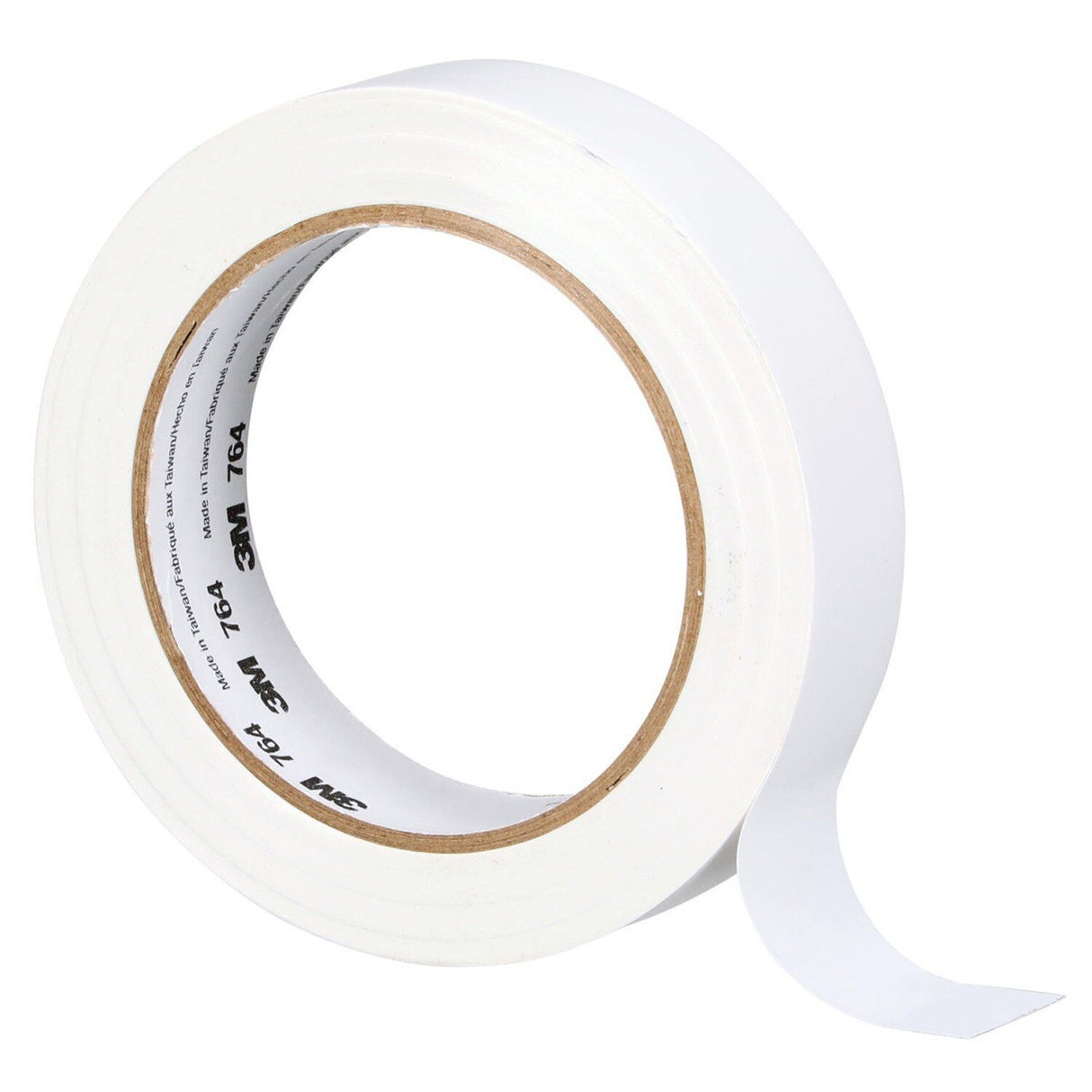 3M 764 General Purpose Vinyl Tape, White, 1 in x 36 yd, 5 mil, Floor Marking, Color Coding, Bundling (43184) (7000123866) - (36Pack) - 2