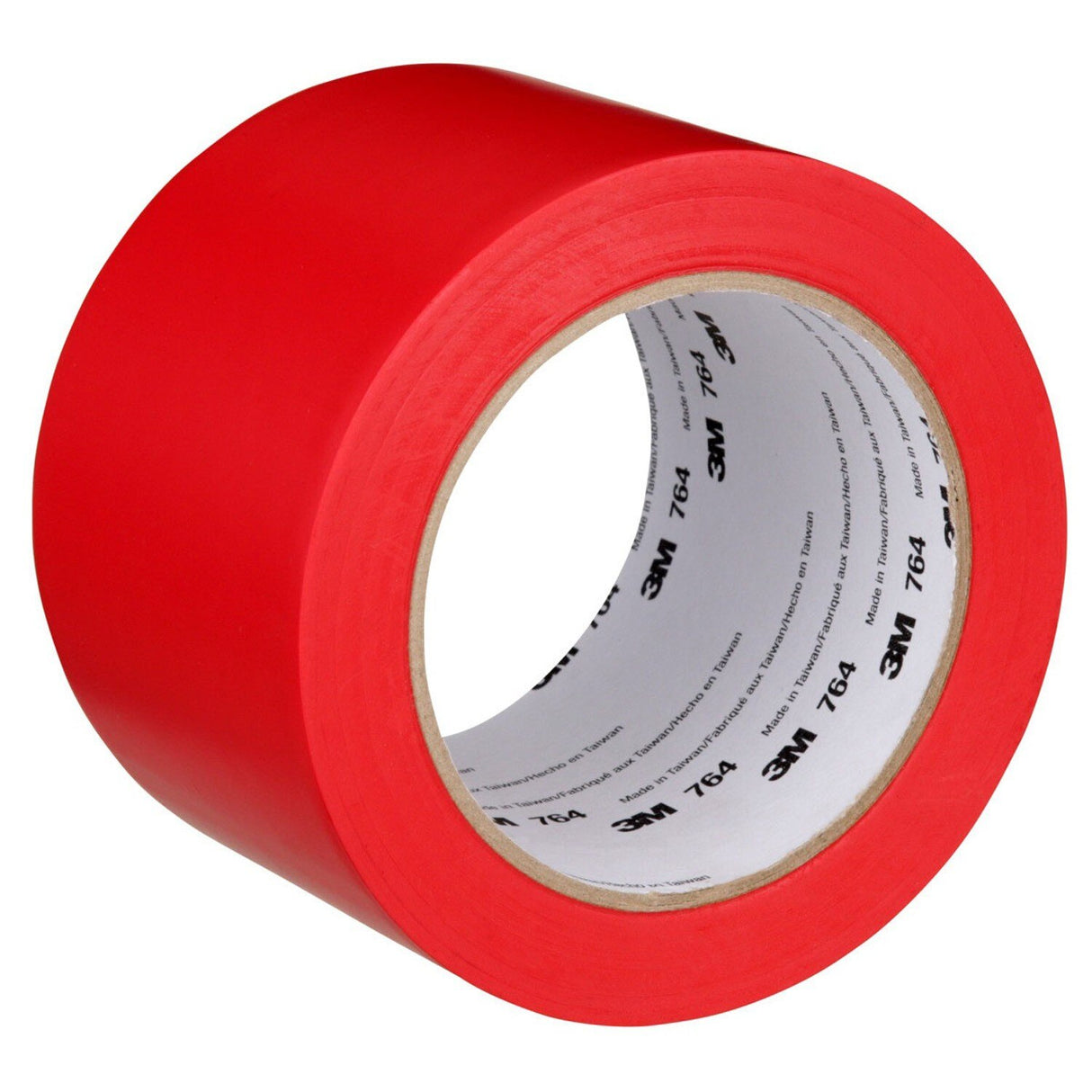 3M 764 General Purpose Vinyl Tape, Red, 3 in x 36 yd (7000123885) - (12Pack)