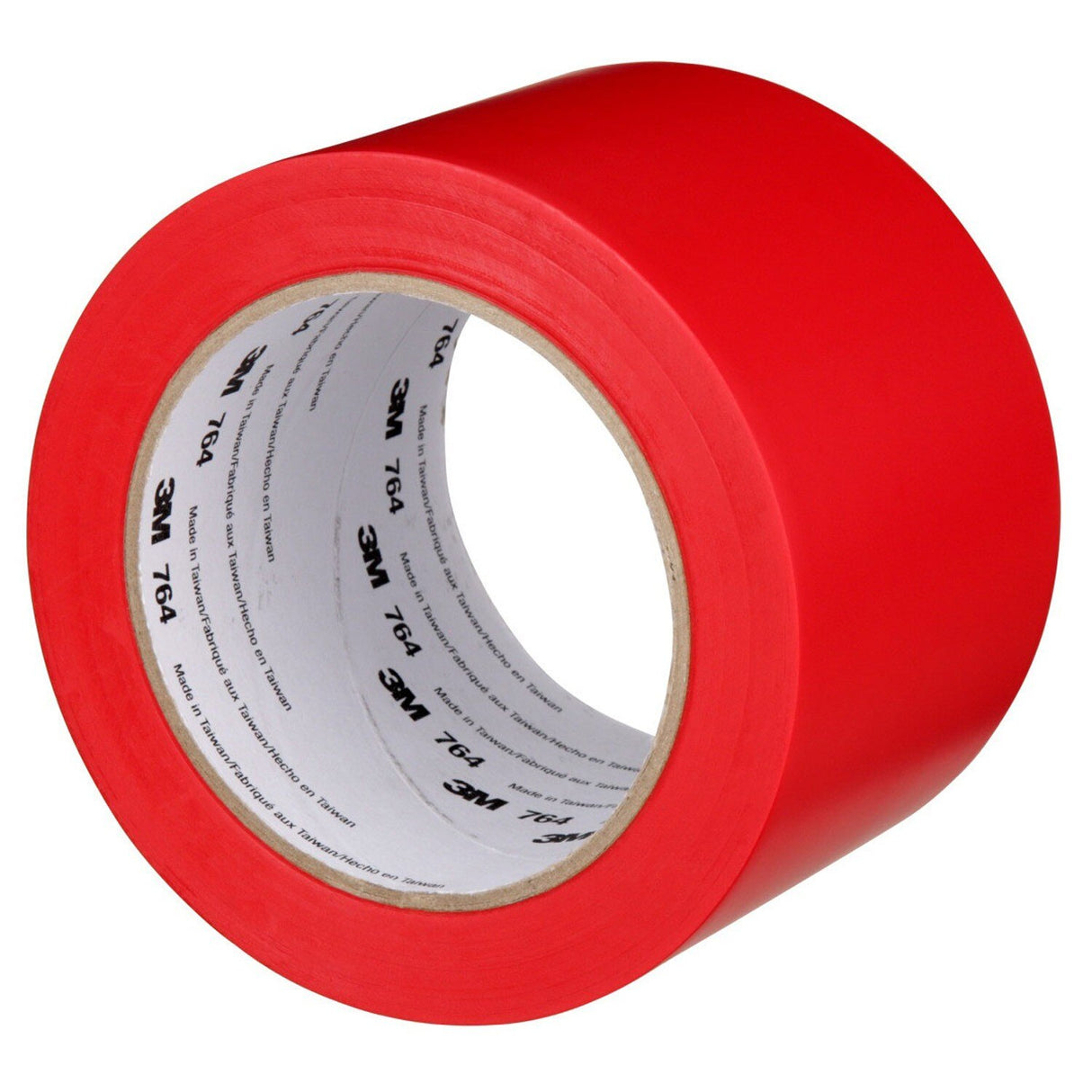 3M 764 General Purpose Vinyl Tape, Red, 3 in x 36 yd (7000123885) - (12Pack) - 2