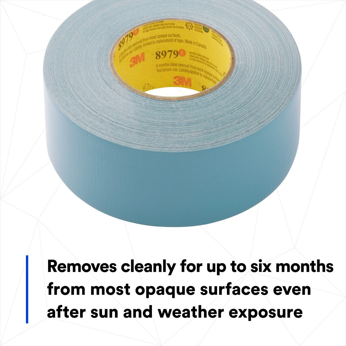 3M 8979 Performance Plus Heavy Duty Duct Tape, Slate Blue, 144 mm x 54.8 m, 11.5 mil, Clean Removal, UV and Weather Resistant (7000124264) (6 Pack) - 8