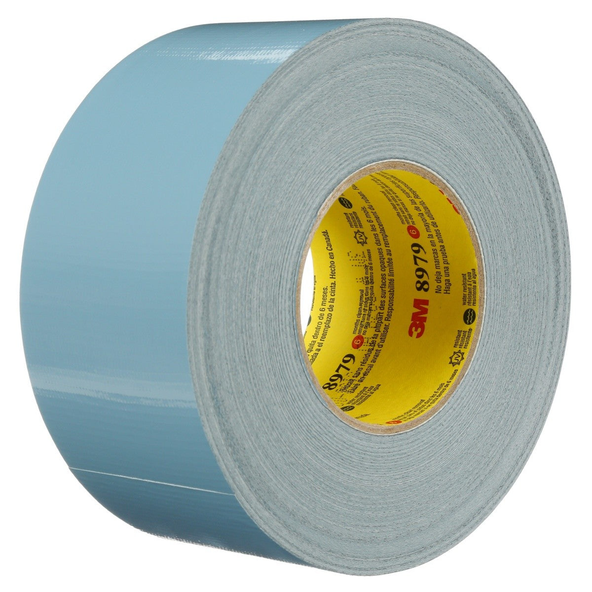 3M 8979 Performance Plus Duct Tape Heavy Duty, Slate Blue, 12 in x 60 yds, 12.1 mil, 6 Month Clean Removal, UV and Weather Resistant (7000124267) (2 Pack)