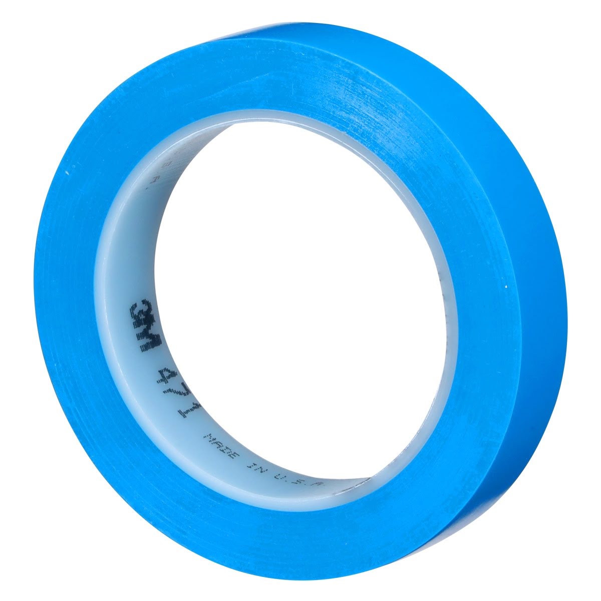 3M Vinyl Tape 471 Blue 5.2 mil 3/4 in x 36 yd 48 Rolls Case (471) (7000124804) - (48Pack) - 3