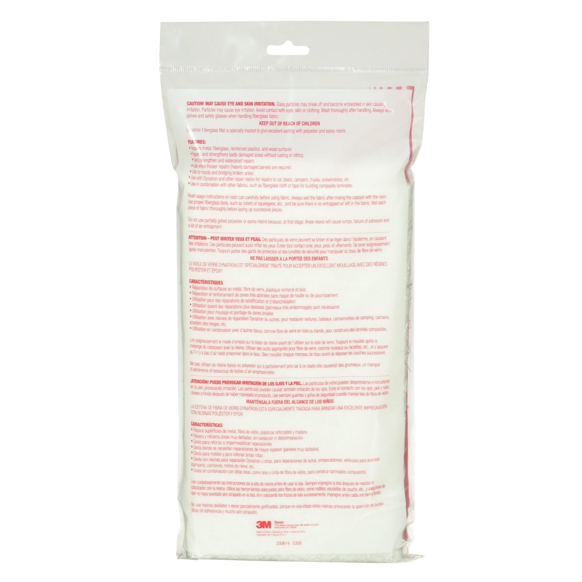 3M Dynatron Fiberglass Mat, 8 sq ft, White (00688) (7000125088) - (6Pack) - 4
