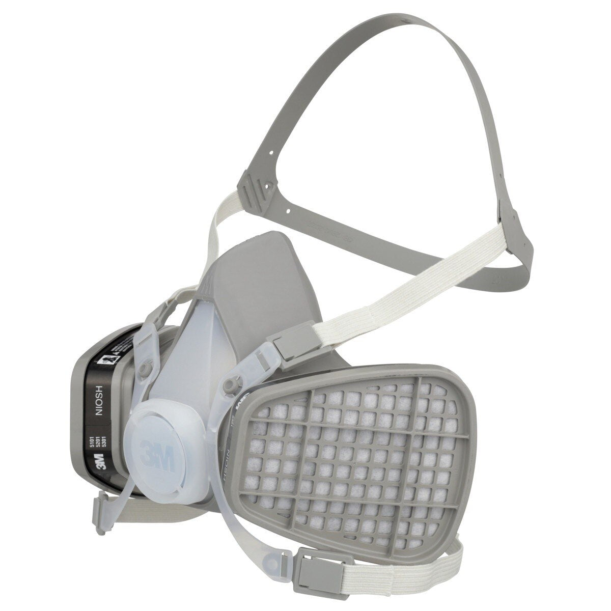 3M 66070 Half Facepiece Disposable Respirator Assembly 5201, Organic Vapor, Medium (7000126026) (12 Pack) - 7