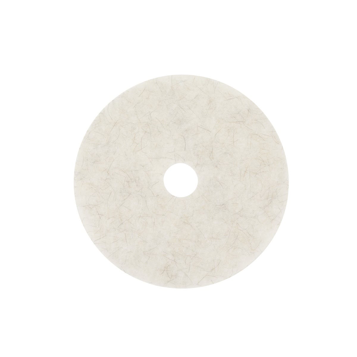 3M 3300 Scotch-Brite Natural Blend Floor Pad, White Natural Fiber, 27 in, Center Hole, Fine, Burnishing (7000126175) (5 Pack)