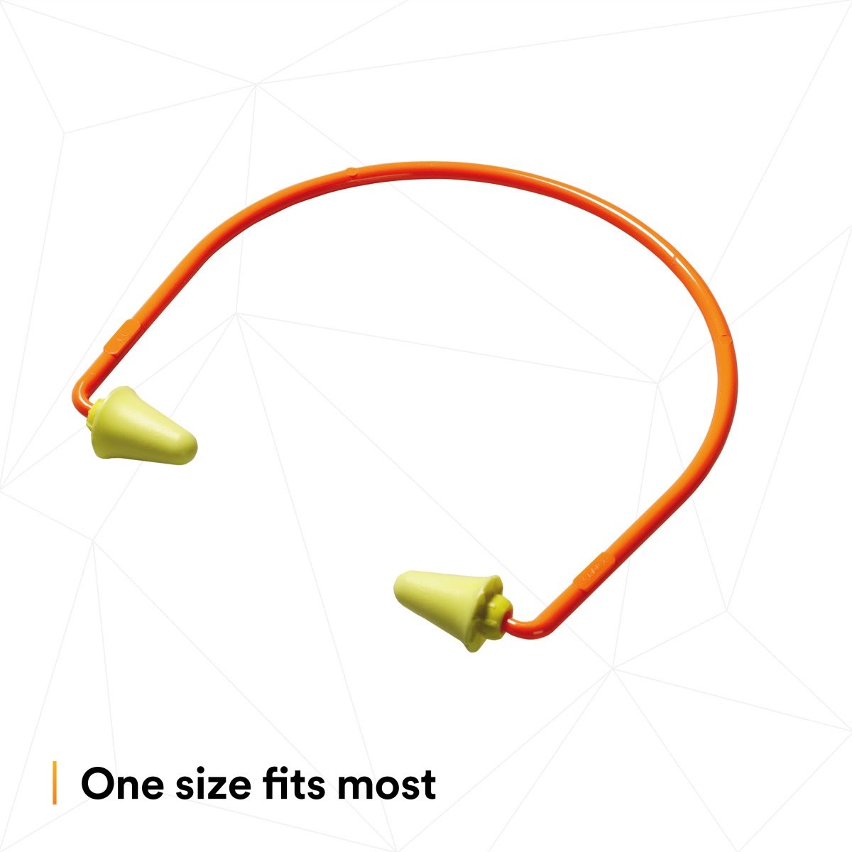 3M 320-1000 E-A-R 28 Banded Hearing Protectors, NRR 28 dB, Orange Yellow (7000127170) (100 Pack) - 7