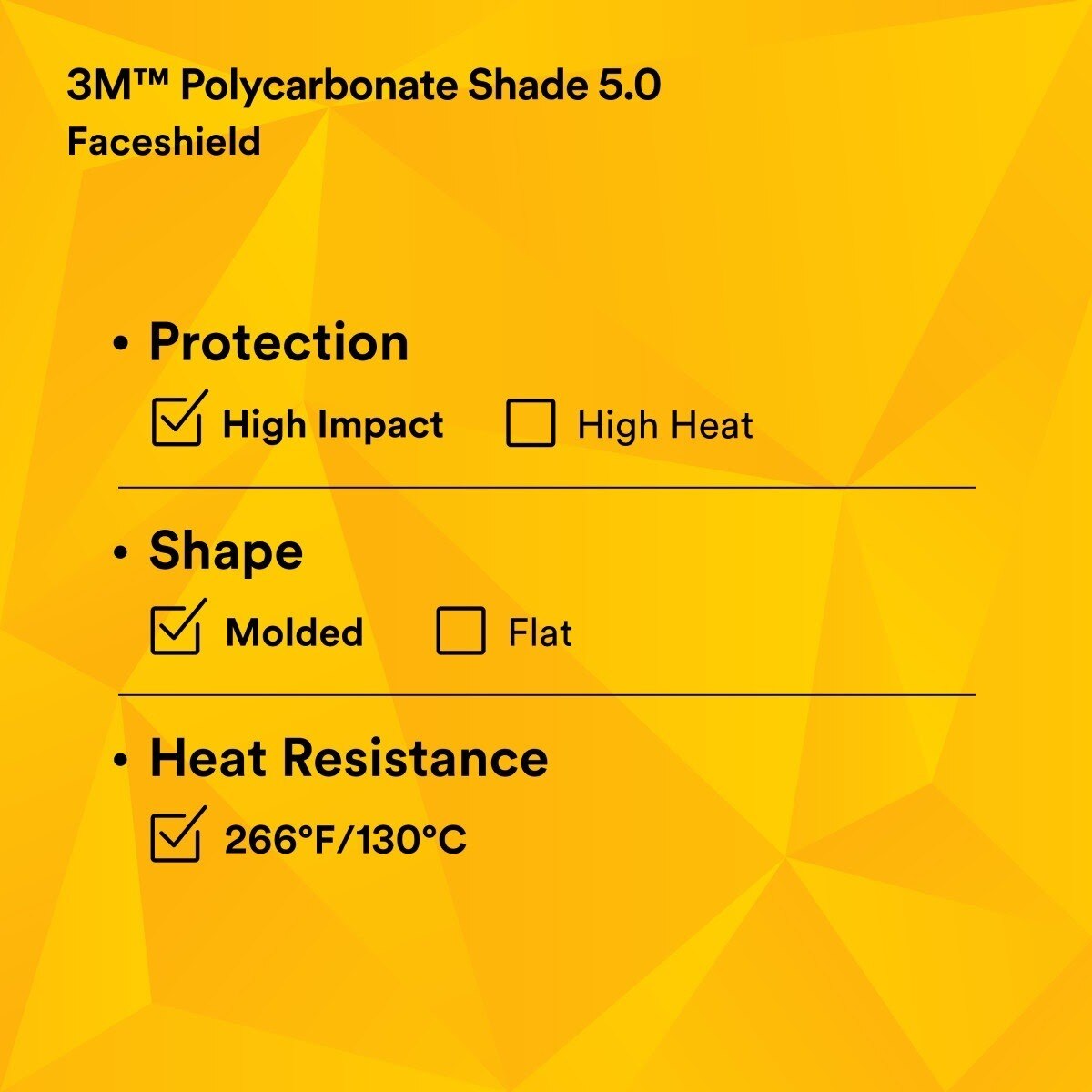 3M 82706-10000 W96IR5 Polycarbonate Faceshield Window, Shade 5.0 (7000127241) - (10Pack) - 5