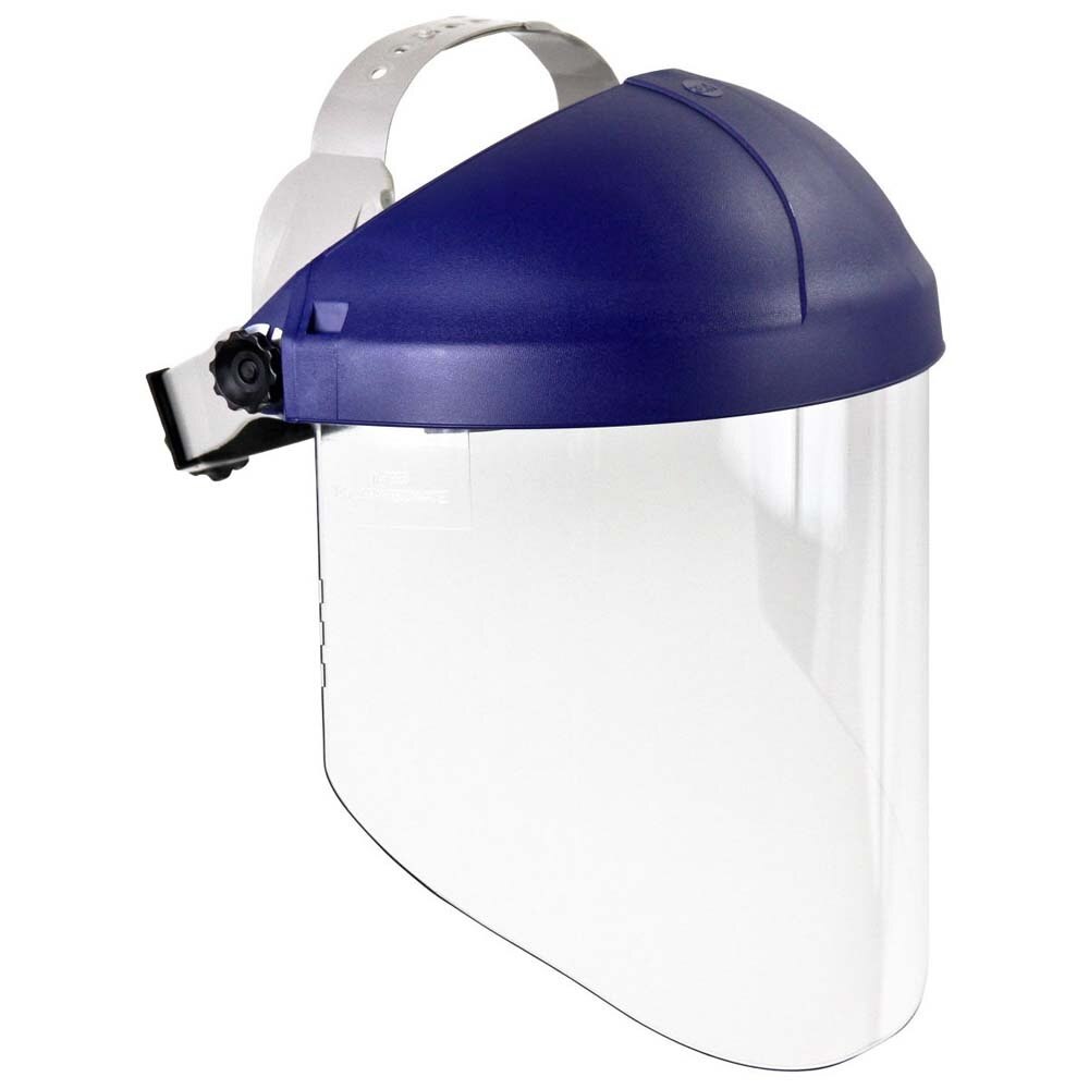 3M 82783-00000 W96 H8A Ratchet Headgear and WP96 Clear Faceshield Safety System, ANSI Z87.1, Adjustable Thermoplastic (7000127244) - (5Pack)