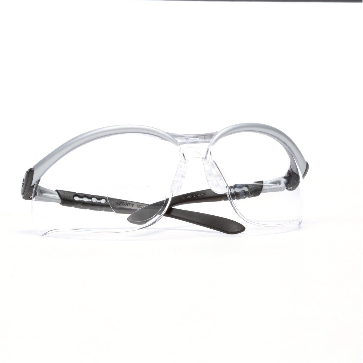 3M 11374-00000-20 BX Reader Safety Glasses, +1.5 Diopter, Anti Fog Anti Scratch Clear Lens, Silver Frame (7000127490) (1 Pair) - (20Pack) - 10
