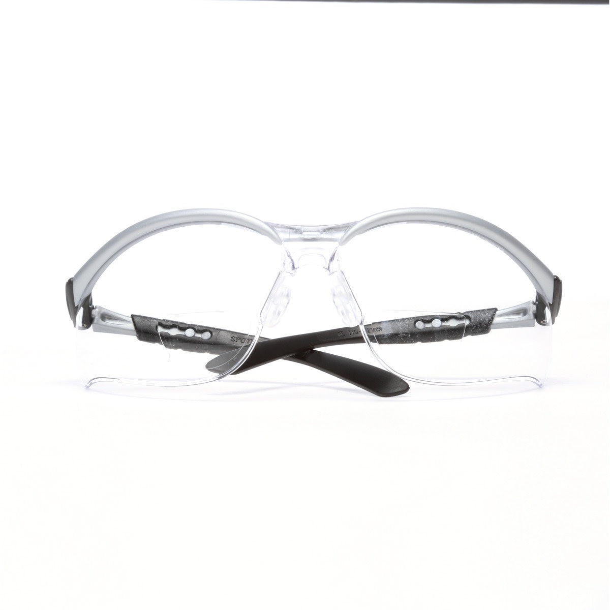 3M 11376-00000-20 Safety Glasses with Readers, BX, 2.5 Diopter, ANSI Z87, Anti-Fog Anti-Scratch Clear Lens, Silver Frame, Adjustable Temples and Lens Angle (7000127491) (1 Pair) - (20Pack) - 2