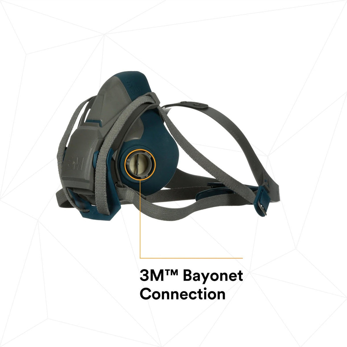 3M 6501QL Rugged Comfort Quick Latch Half Facepiece Reusable Respirator, Small (7000128237) (10 Pack) - 5