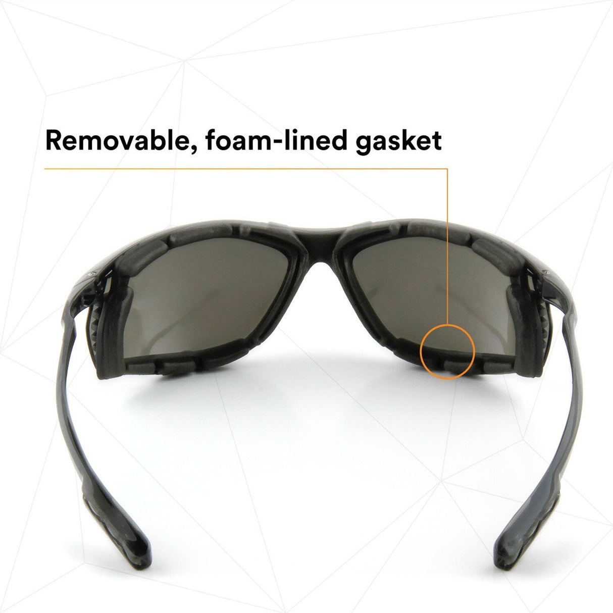 3M 11873-00000-20 Virtua CCS Safety Glasses Gray Anti-Fog Anti-Scratch Lens Black Frame Corded Earplug Control System Removable Foam Gasket (7000128260) - (20Pack) - 7