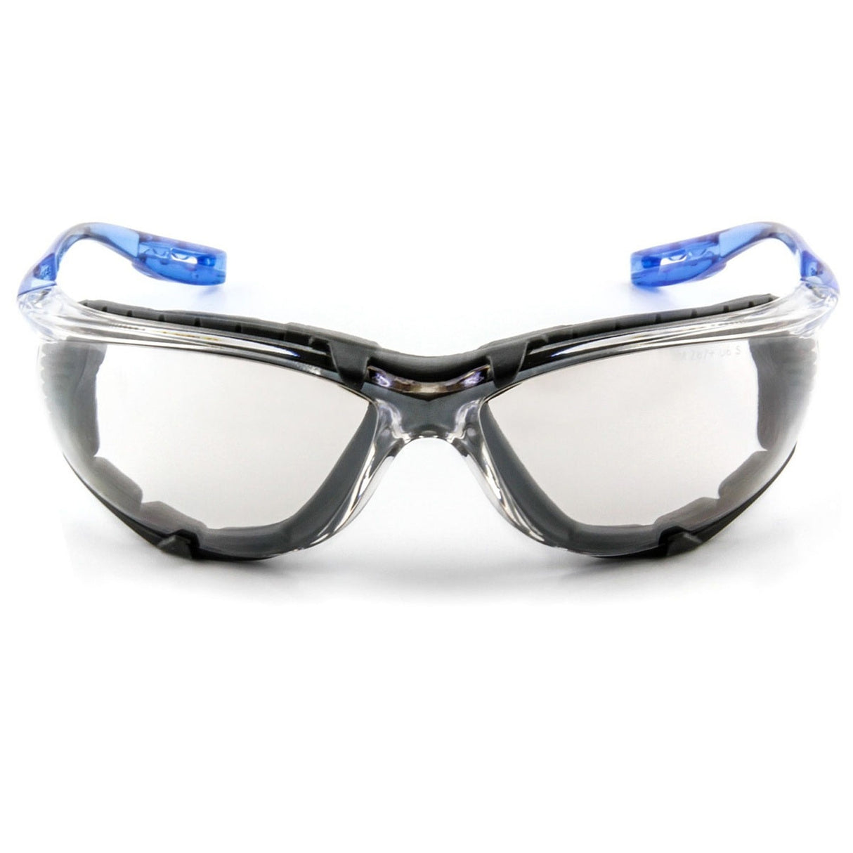 3M 11874-00000-20 Virtua Safety Glasses CCS Anti-Fog Indoor/Outdoor Mirrored Lens Blue Frame Removable Foam Gasket ANSI Z87.1 (7000128261) - (20Pack)