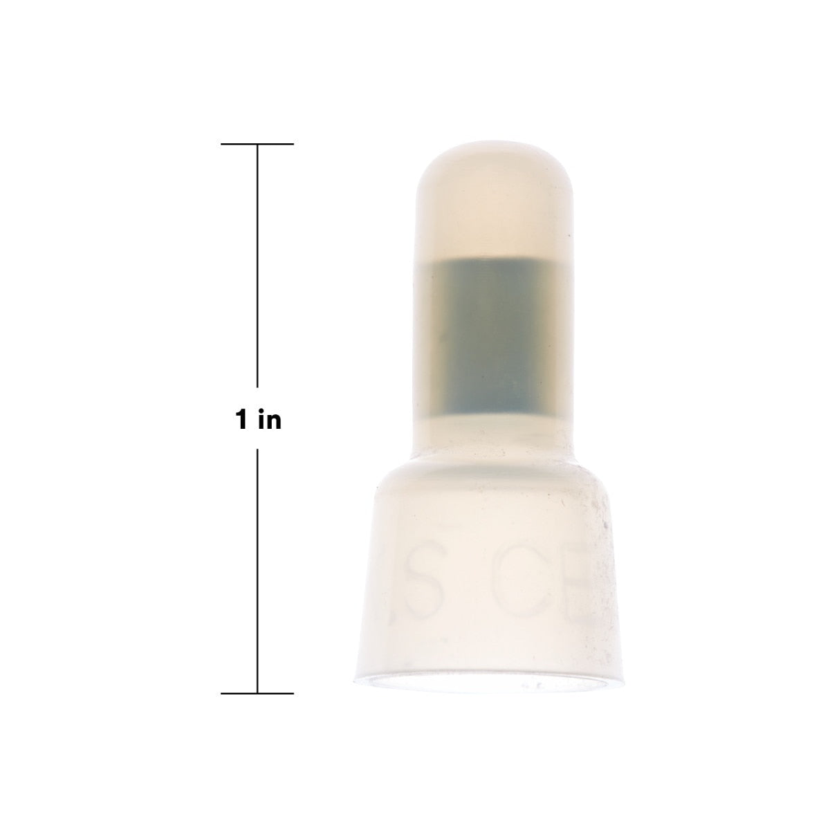 3M S-31-A Closed End Connector, Vinyl Insulated, Translucent White, 18-10 AWG, Built-in Wire Stop (7000133426) (500 Pack) - 4