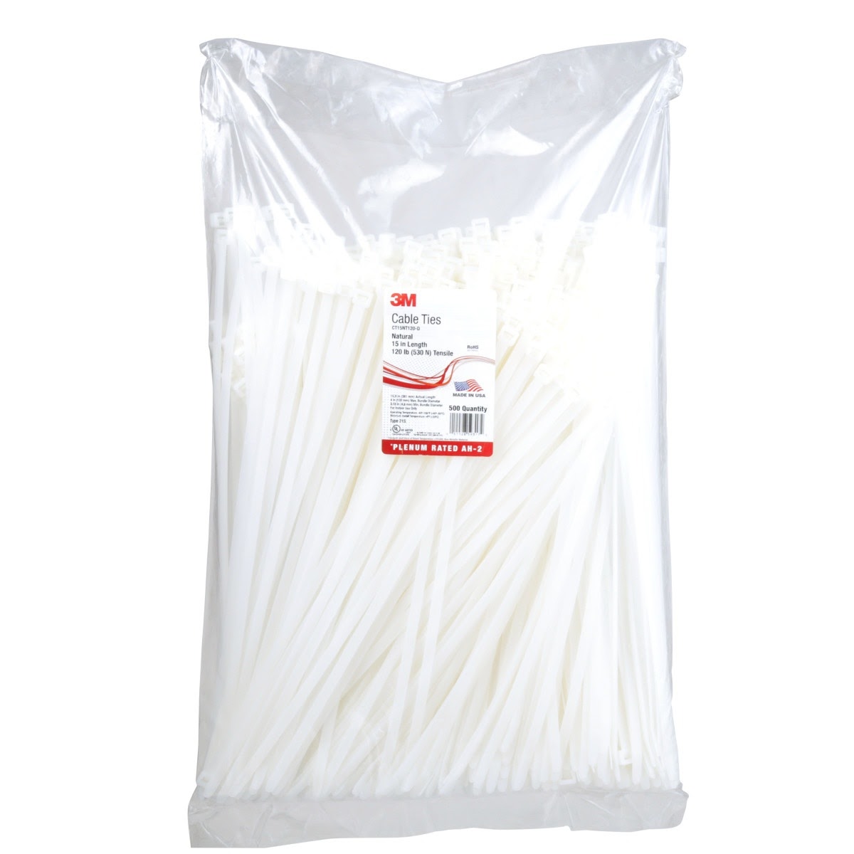 3M CT15NT120-D Cable Tie (7000133469) (2500 Pack) - 3