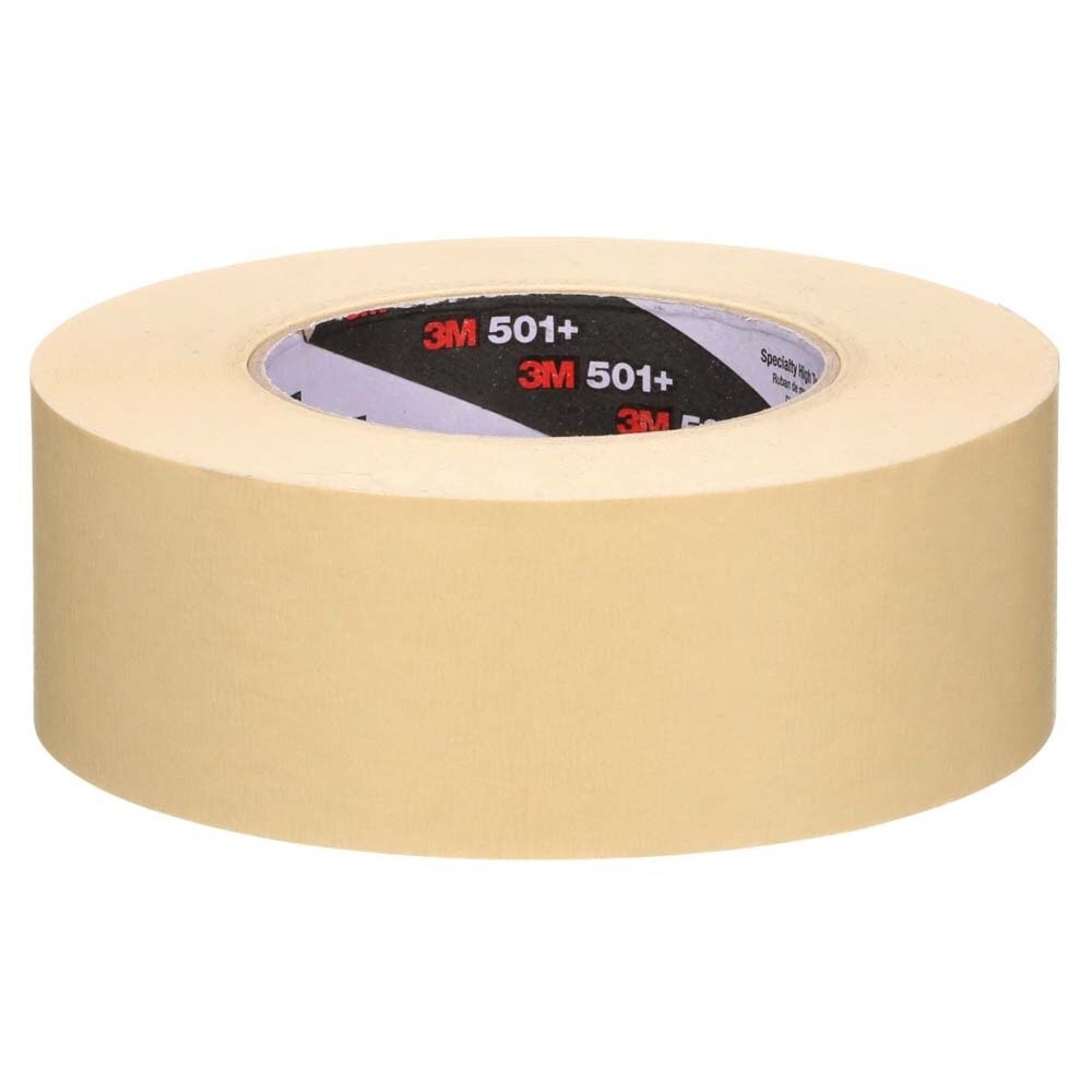 3M 501+ Specialty High Temperature Masking Tape Tan 48 mm x 55 m 7.3 mil (7000138488) (24 Pack) - 4