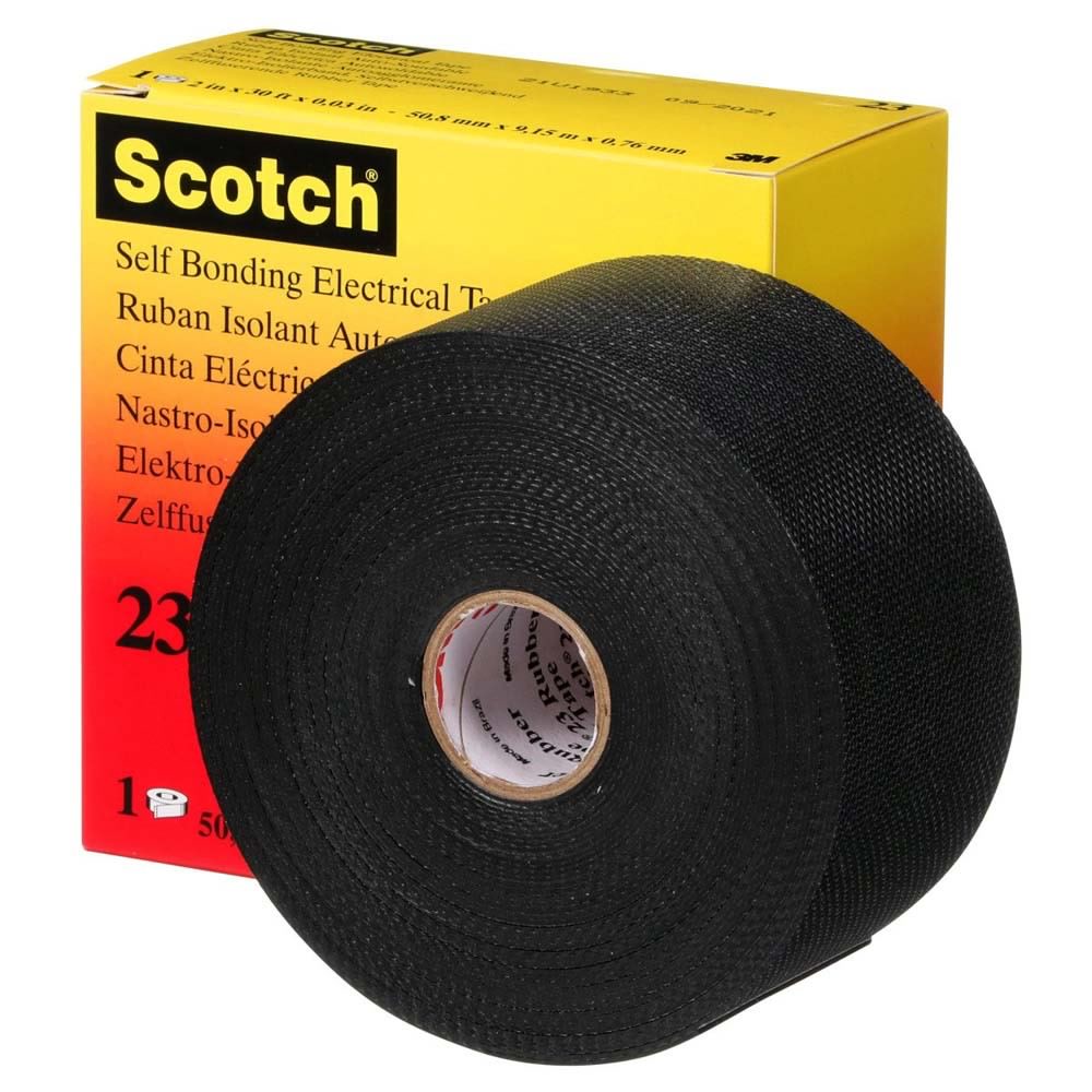 3M 23-2X30FT Scotch Rubber Splicing Tape 23, Black, 2 in x 30 ft (7000138512) - 6