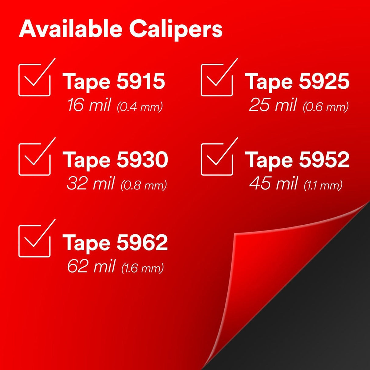 3M 5952 VHB Tape Double-Sided Acrylic Foam Mounting Tape, 3/4 in x 36 yd, 45 mil, Black (7000144712) - 4