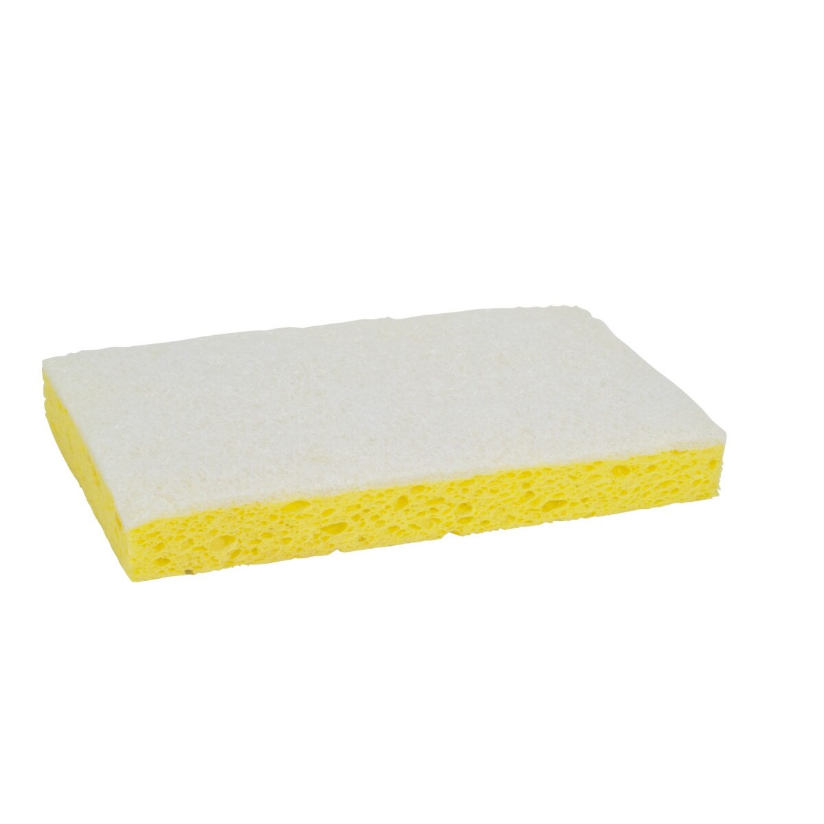 3M Scotch-Brite Light Duty Scrub Sponge, White Yellow, 6-3/32 in x 3-19/32 in x 11/16 in (7010029000) (20 Pack)