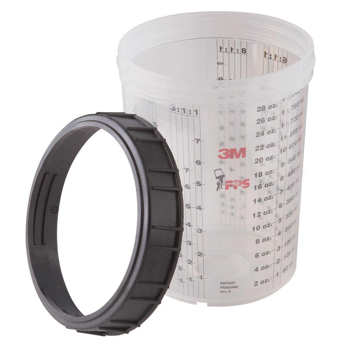 3M 16301 PPS Lid and Liner Kit Standard 22 fl oz 125 Micron Full Diameter Filter 50 Lids and Liners 20 Sealing Plugs (7010029842)