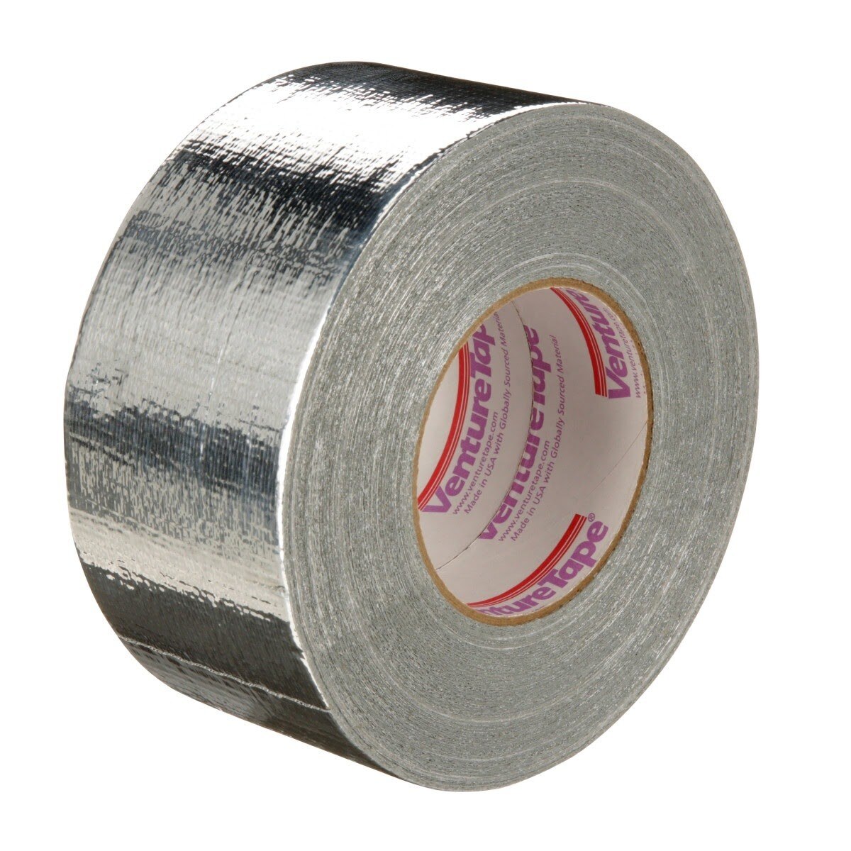 3M 1502 Venture Tape Metallized Cloth Duct Tape, Silver, 72 mm x 55 m (2.83 in x 60.1 yd) (7010296281) (432 Pack)