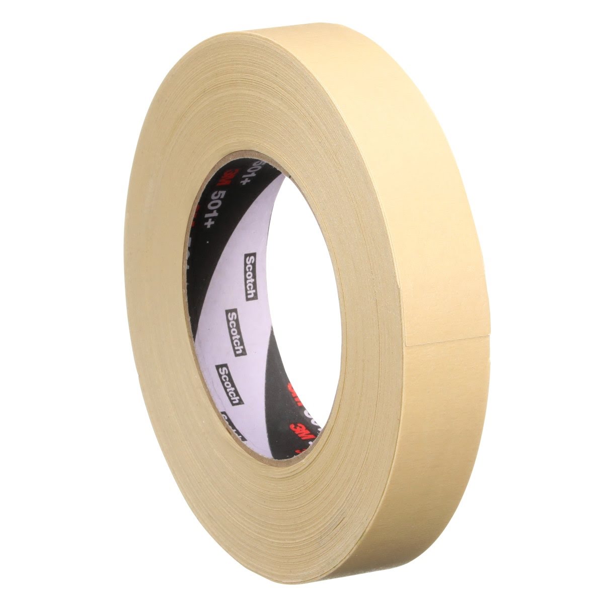3M 501+ 501+ IW Scotch Specialty High Temperature Masking Tape, Tan, 24 mm x 55 m (7010302439) - (36Pack) - 3