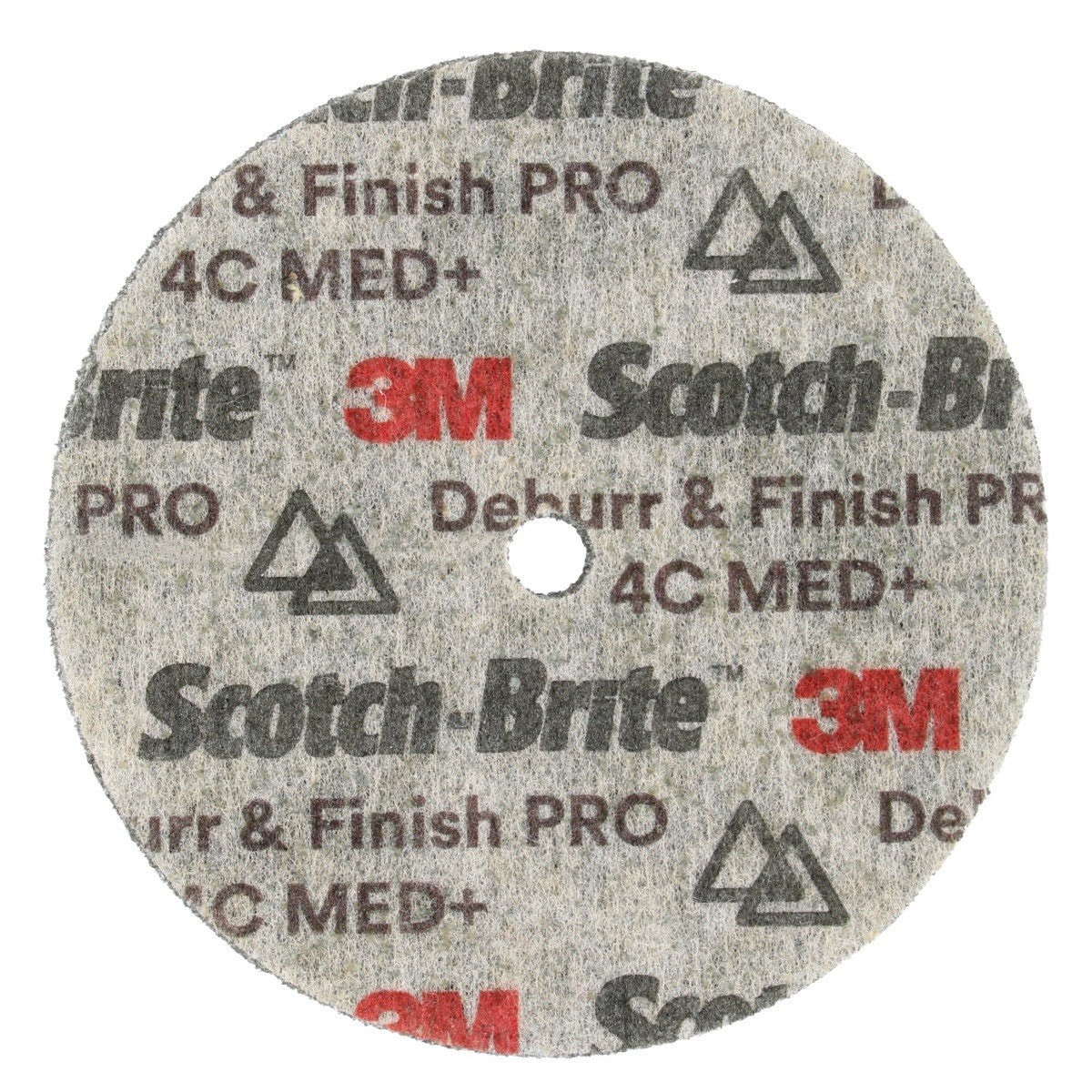 3M DP-UW Scotch-Brite Deburr & Finish PRO Unitized Wheel, 4C Medium+, 3 in x 1/2 in x 1/4 in (7010310029) (20 Pack) - 3